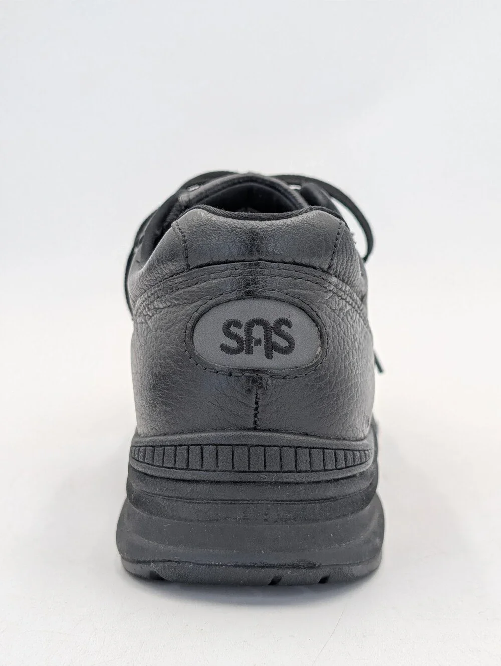 SAS Time Out Men's Black Leather Walking Shoes Sz 11 Slim EZ Lace Comfort